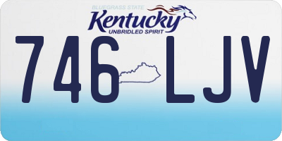 KY license plate 746LJV