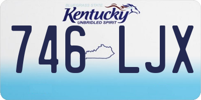 KY license plate 746LJX