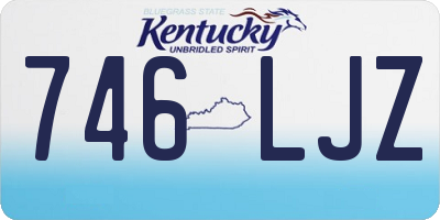 KY license plate 746LJZ