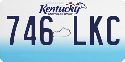 KY license plate 746LKC
