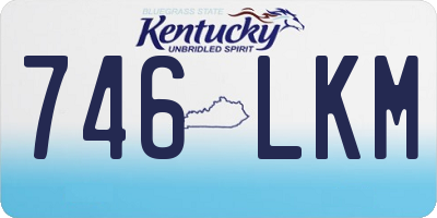 KY license plate 746LKM
