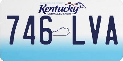 KY license plate 746LVA