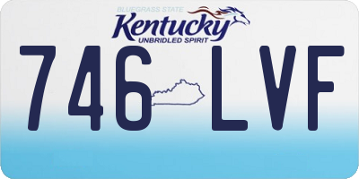KY license plate 746LVF