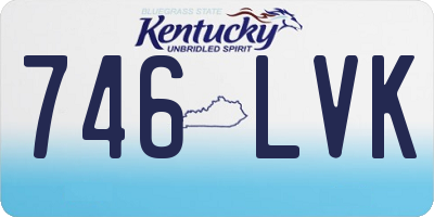 KY license plate 746LVK