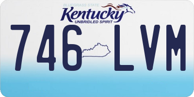 KY license plate 746LVM