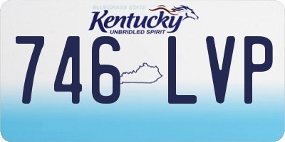 KY license plate 746LVP
