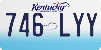 KY license plate 746LYY