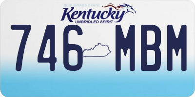 KY license plate 746MBM