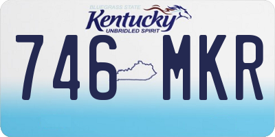 KY license plate 746MKR