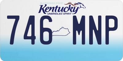 KY license plate 746MNP
