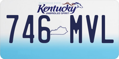KY license plate 746MVL