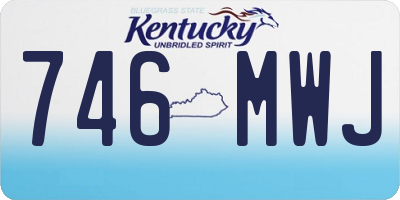 KY license plate 746MWJ