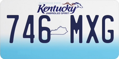 KY license plate 746MXG