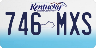 KY license plate 746MXS
