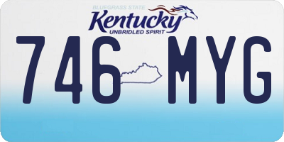KY license plate 746MYG