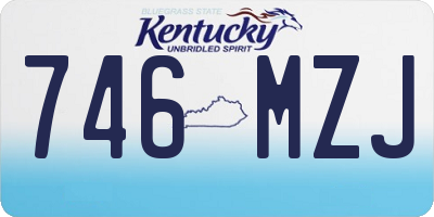 KY license plate 746MZJ