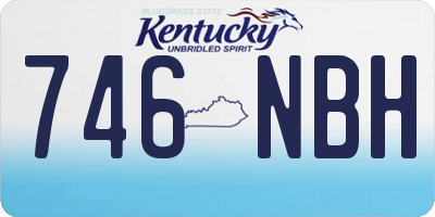 KY license plate 746NBH