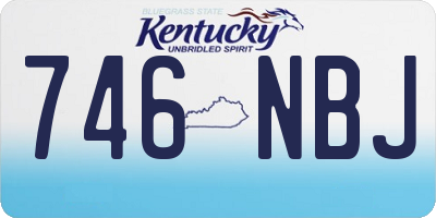 KY license plate 746NBJ