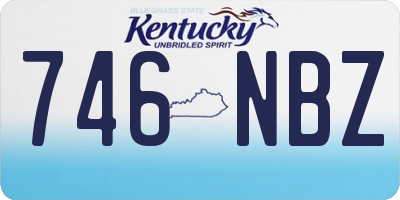 KY license plate 746NBZ