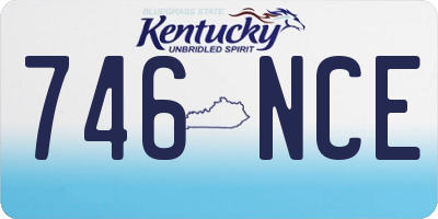 KY license plate 746NCE
