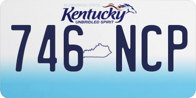 KY license plate 746NCP