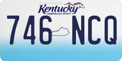 KY license plate 746NCQ