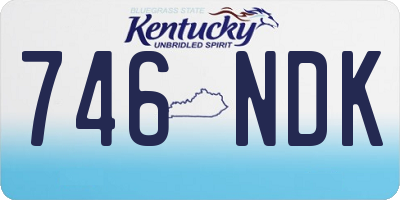 KY license plate 746NDK
