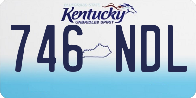 KY license plate 746NDL
