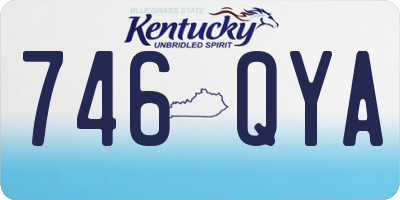 KY license plate 746QYA