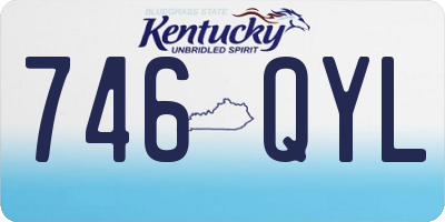 KY license plate 746QYL