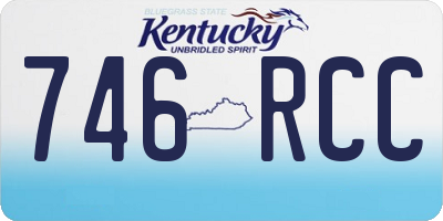 KY license plate 746RCC