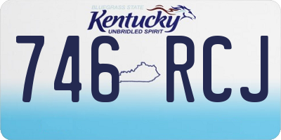 KY license plate 746RCJ