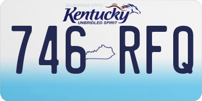 KY license plate 746RFQ