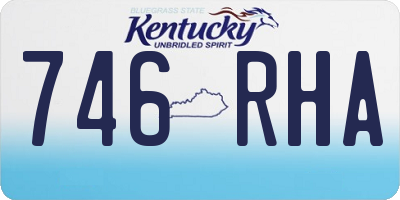 KY license plate 746RHA