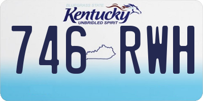 KY license plate 746RWH