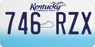 KY license plate 746RZX