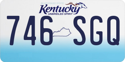 KY license plate 746SGQ
