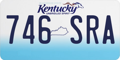 KY license plate 746SRA