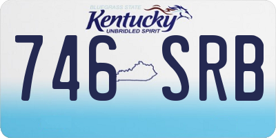 KY license plate 746SRB