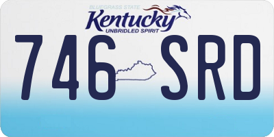 KY license plate 746SRD