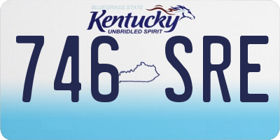 KY license plate 746SRE