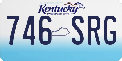 KY license plate 746SRG