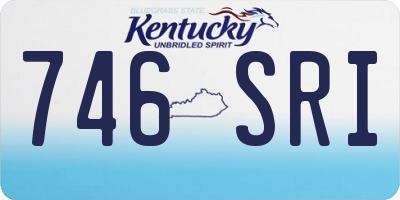 KY license plate 746SRI