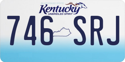 KY license plate 746SRJ