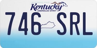 KY license plate 746SRL