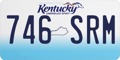 KY license plate 746SRM