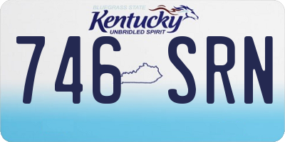 KY license plate 746SRN