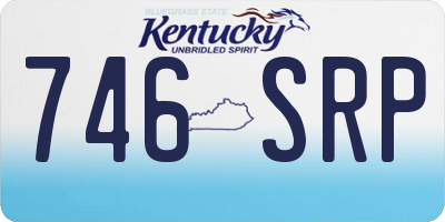 KY license plate 746SRP