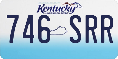 KY license plate 746SRR
