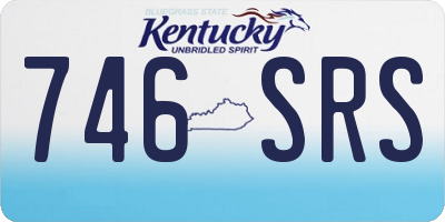 KY license plate 746SRS